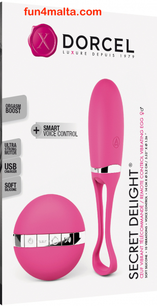 Dorcel Secret Delight, pink - remote control vibrating egg -